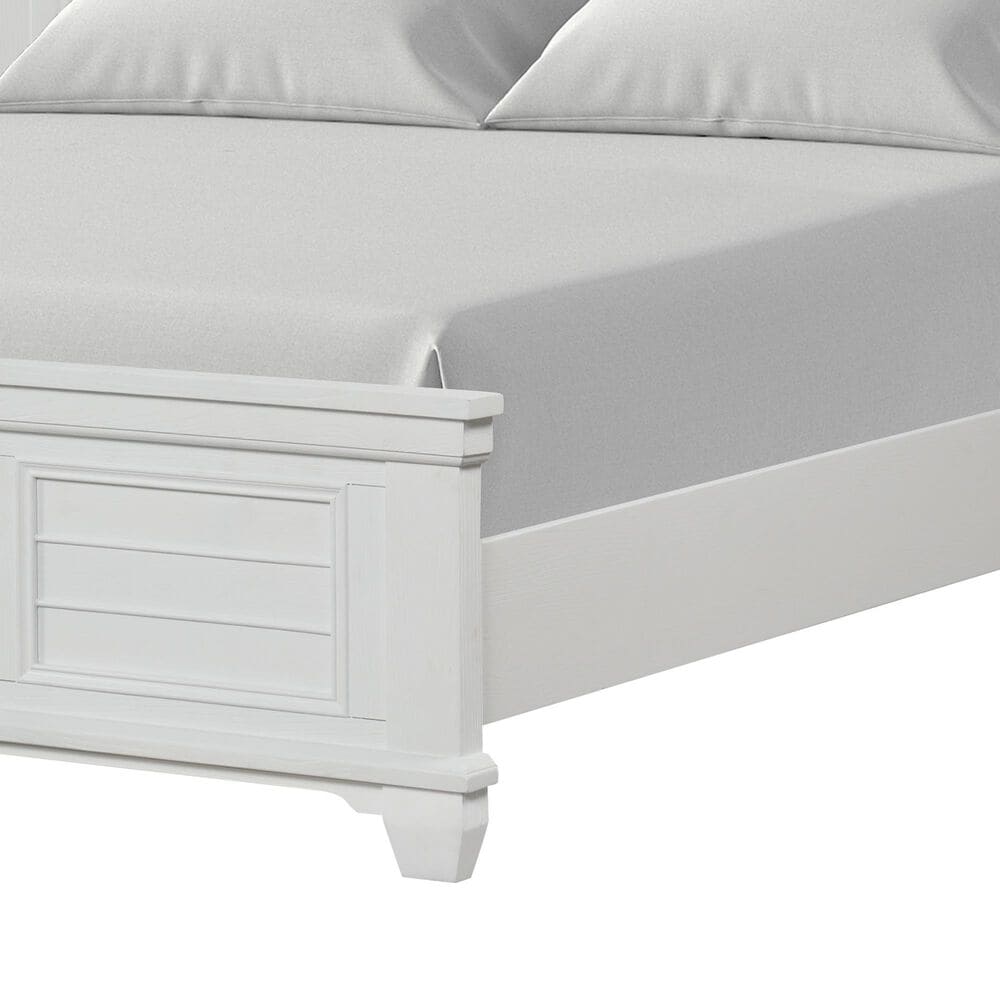 New Heritage Jamestown King Bed in White Brushed, , large