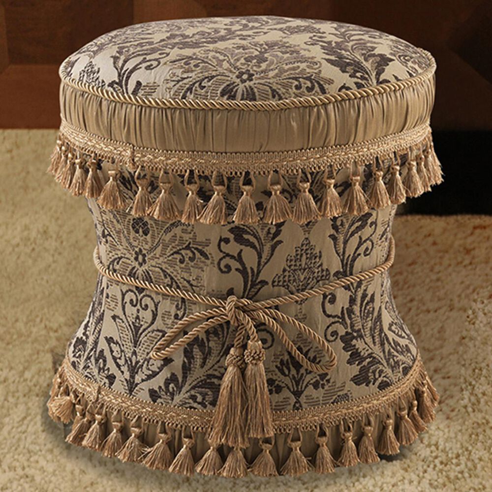 Jennifer Taylor Home Leona Decorative Ottoman Brown, , large