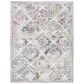 Safavieh Micro-Loop Oriental 8" x 10" Grey and Ivory Area Rug, , large