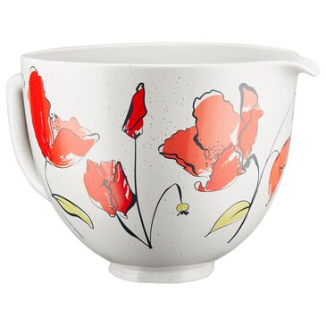KitchenAid 5-Quart Ceramic Bowl in Poppy, , large