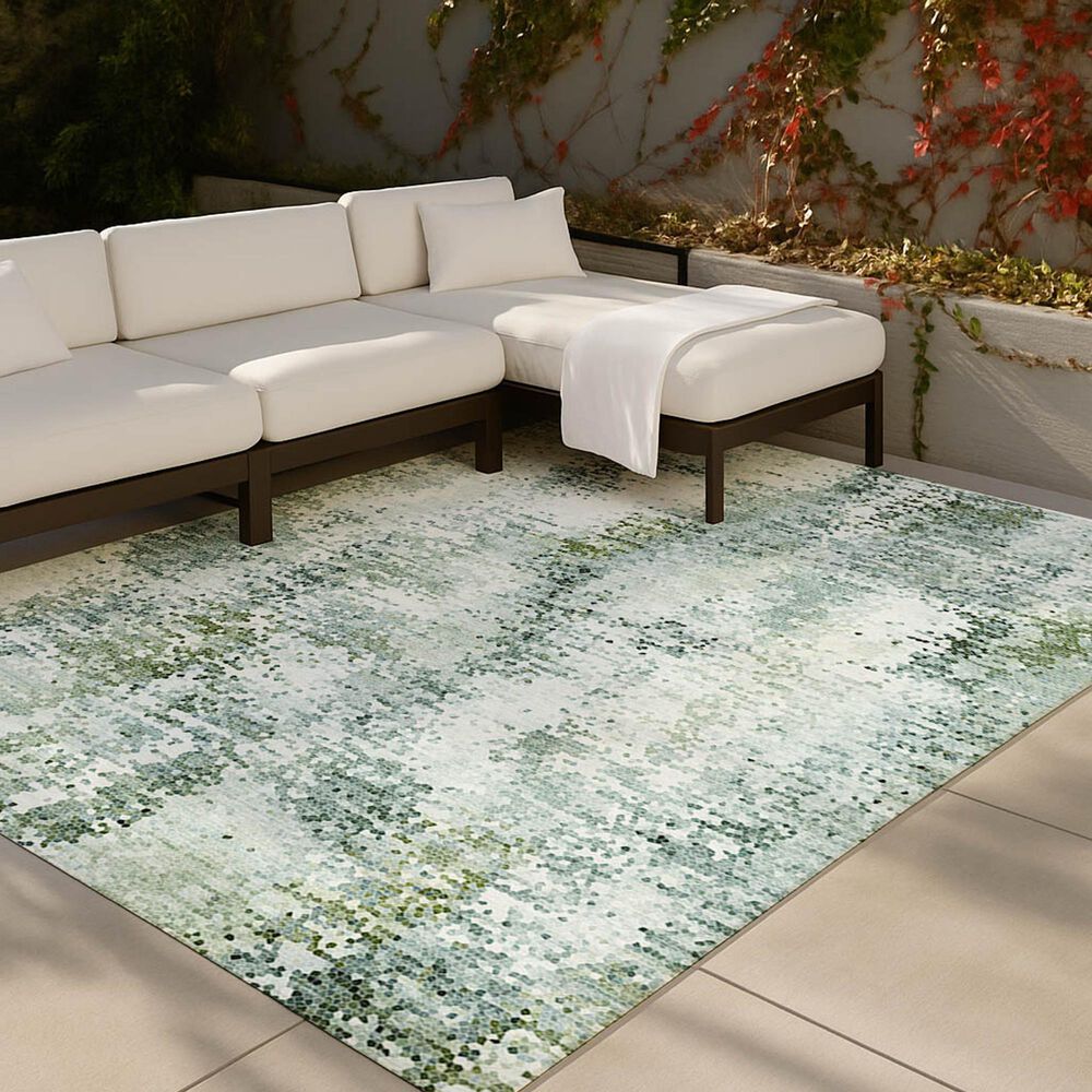 Dalyn Rug Company Lumara LM5 Sage 6'6" x 9'6" Area Rug, , large