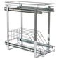 Household Essentials Glidez Multipurpose 2-Tier Pull-Out Organizer for Cookware and Bakeware in Chrome, , large