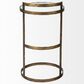 Mercana Reimer Accent Table with Glass Top in Gold, , large