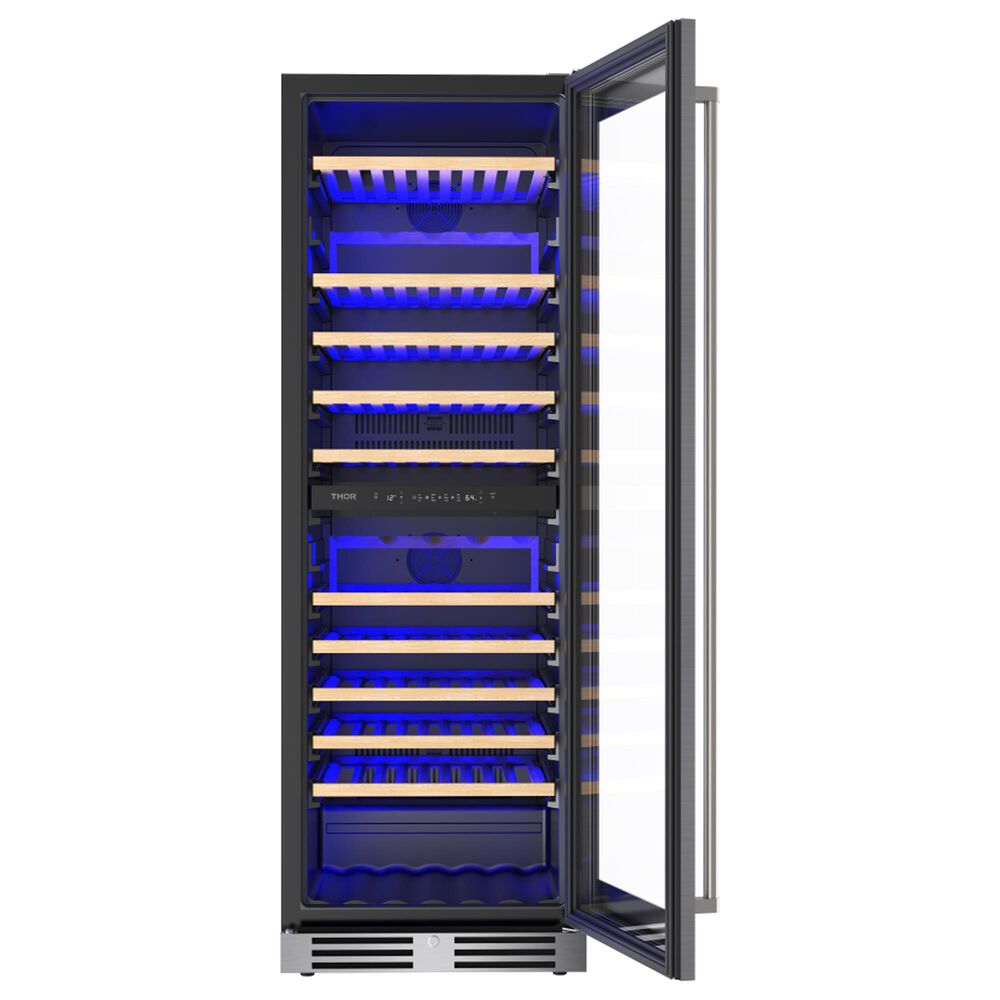 Thor Kitchen 24" Freestanding Dual Zone Wine Cellar in Stainless Steel, , large