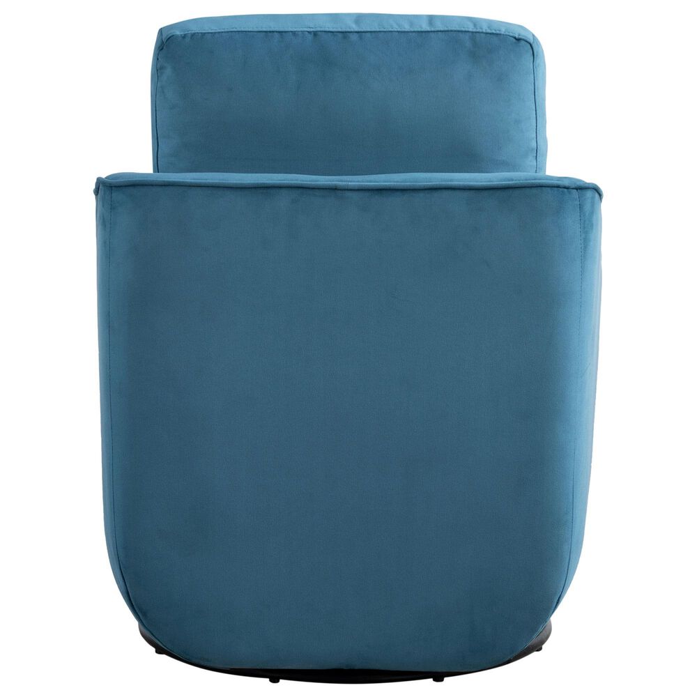 Lifestyle Solutions Lydia Swivel Accent Chair in Blue, , large