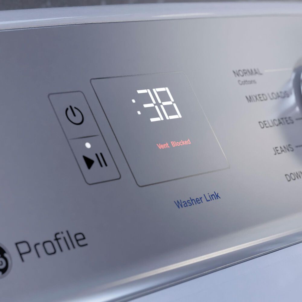 GE Profile 5 Cu. Ft. Top Load Impeller Washer and 7.4 Cu. Ft. Electric Dryer Laundry Pair in Diamond Gray, , large