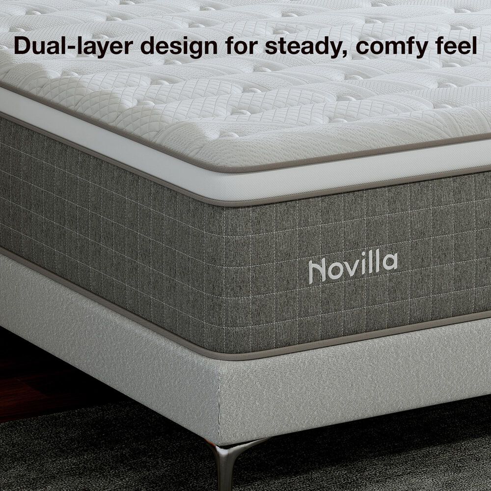 Novilla Vela 12" Medium Queen Mattress in a Box, , large