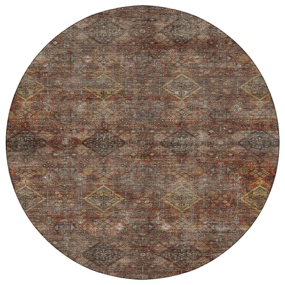 Dalyn Rug Company Aristo Paprika 8" Round Area Rug, , large