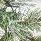 The Gerson Company 30" Pre-Lit Flocked Artificial Christmas Wreath with White LED Lights in Green, , large