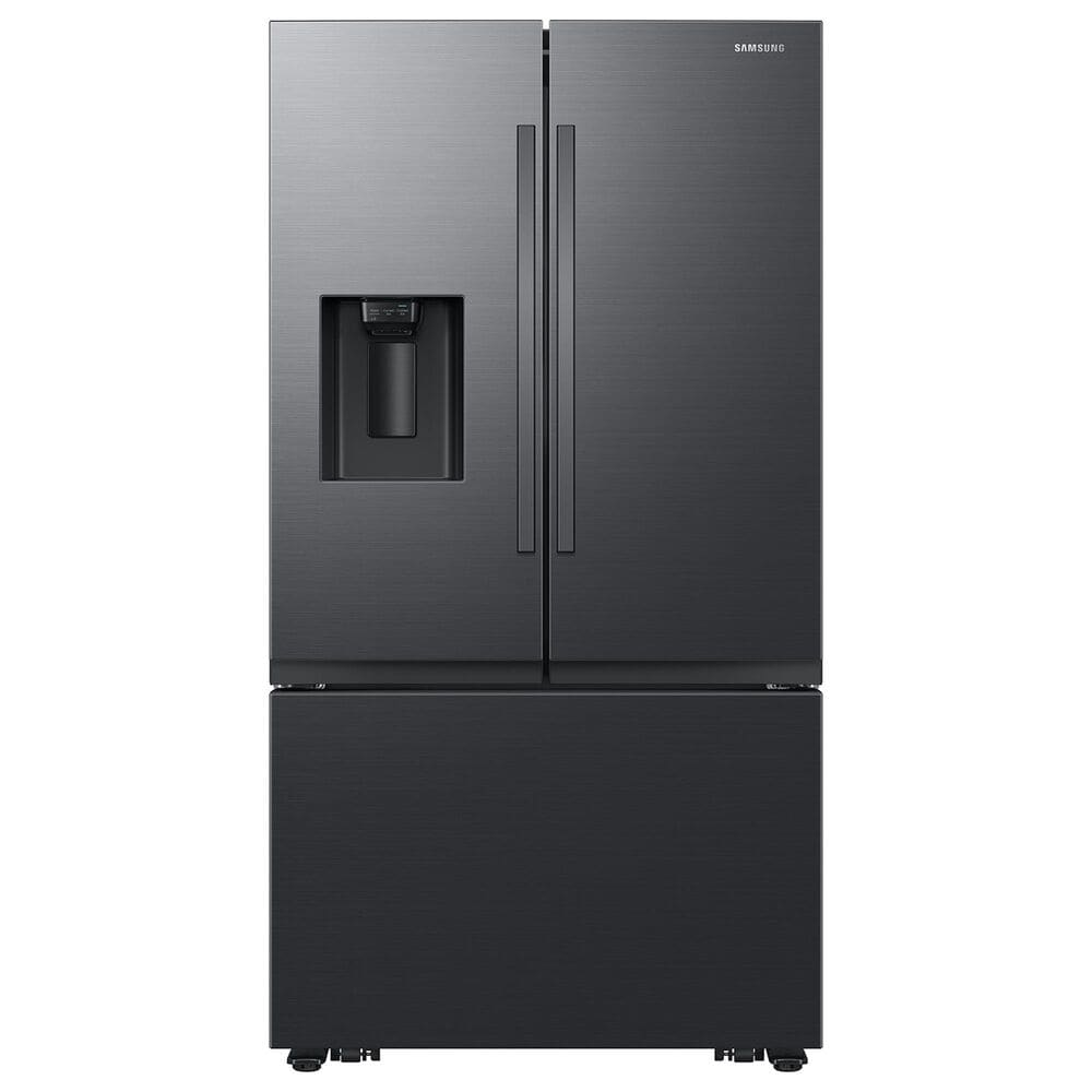 Samsung 31 Cu. Ft. Mega Capacity 3-Door French Door Refrigerator in Matte Black Steel, , large
