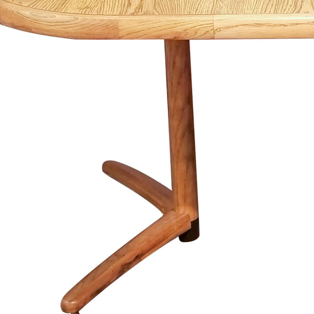 Chromcraft Laminate Double &quot;V&quot; Pedestal Dining Table in Chestnut - Table Only, , large