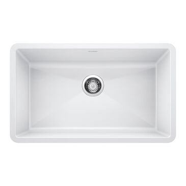 Blanco Precis 32" Super Single Bowl Kitchen Sink in White, , large