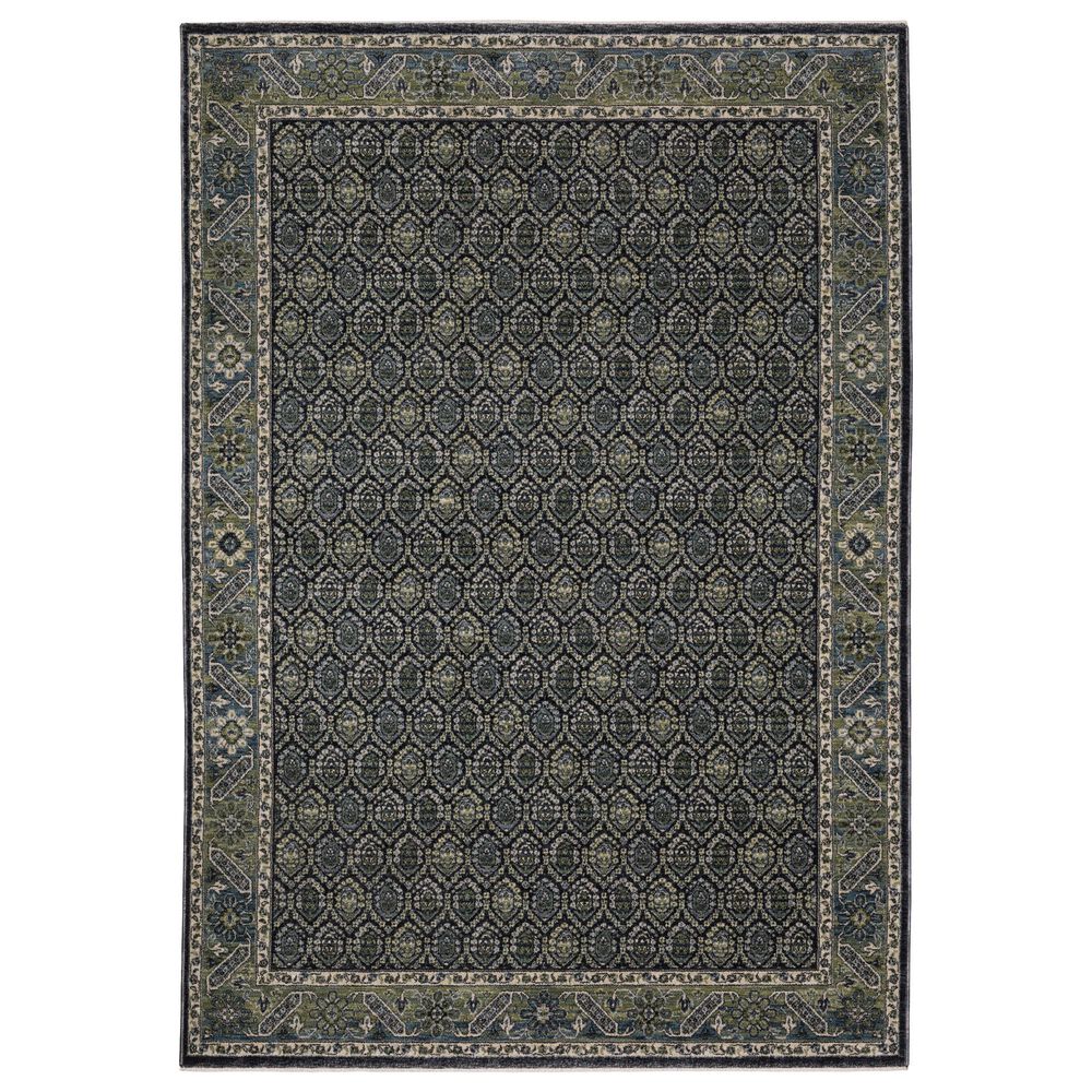 Oriental Weavers Eliana Blue and Green 6"7" x 9"6" Area Rug, , large