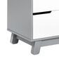 Babyletto Hudson 3 Drawer Changer Dresser in Grey and White, , large