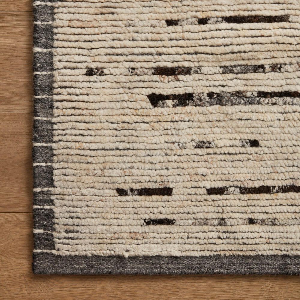 Amber Lewis x Loloi Briyana 2&#39; x 3&#39; Natural and Black Area Rug, , large