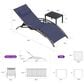 HOMLUX 3-Piece Standard Patio Chaise Lounge Set in Navy Blue, , large