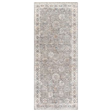 Surya Presidential 3"3" x 8" Gray and Orange Runner, , large