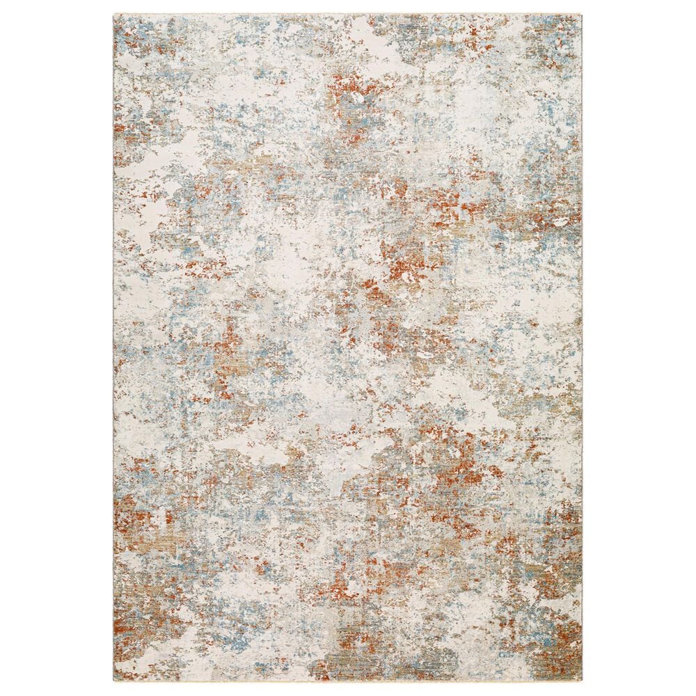 Surya Brunswick 10" x 13"11" Cream, Taupe, Blue, Dusty Coral, Olive and Tan Area Rug, , large