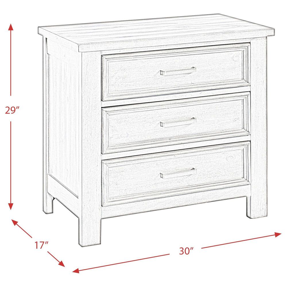 Mayberry Hill Sullivan 3-Drawer Nightstand in Drift Grey, , large