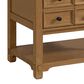 James Martin Vanities Malibu 36" Single Bathroom Vanity in Amber Birch with 3 cm Carrara White Marble Top and Rectangular Sink, , large