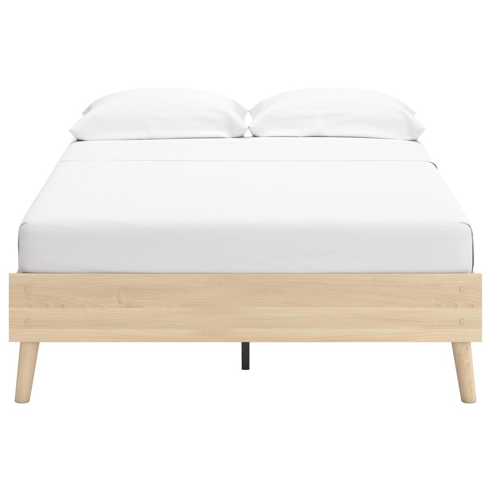 Ashley Cabinella Full Platform Bed in Tan, , large