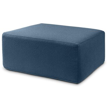 Jaxx Fairlie Boucle Fabric Ottoman in Navy, , large