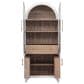 HOMLUX 71" Tall Arched Kitchen Pantry Cabinet with Door Shelves, Farmhouse Kitchen Storage Cabinet with Open & Adjustable Shelves, Hidden Drawer & Glass Door, Cupboard for Kitchen, Dining Room, White, , large