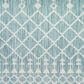 Nourison Positano Southwestern Aqua 8" x 10" Indoor/Outdoor Area Rug, , large