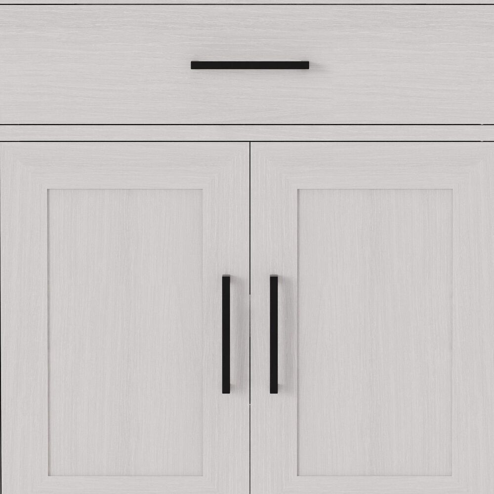Lexora Home Abbey 30" Single Bathroom Vanity in White Oak with 2 cm White Carrara Marble Top and Rectangular Sink, , large