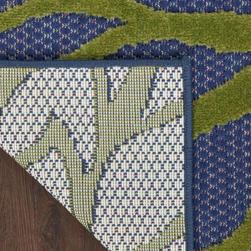 Nourison Aloha ALH05 7&#39;10&quot; x 10&#39;6&quot; Navy and Multicolor Indoor/Outdoor Area Rug, , large