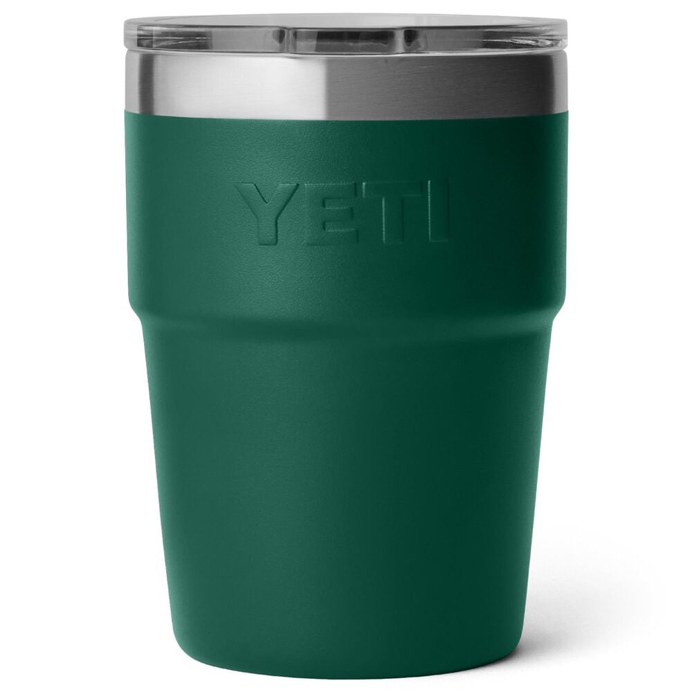 YETI Rambler 16?Oz Stackable Cup with MagSlider Lid in Black Forest Green, , large