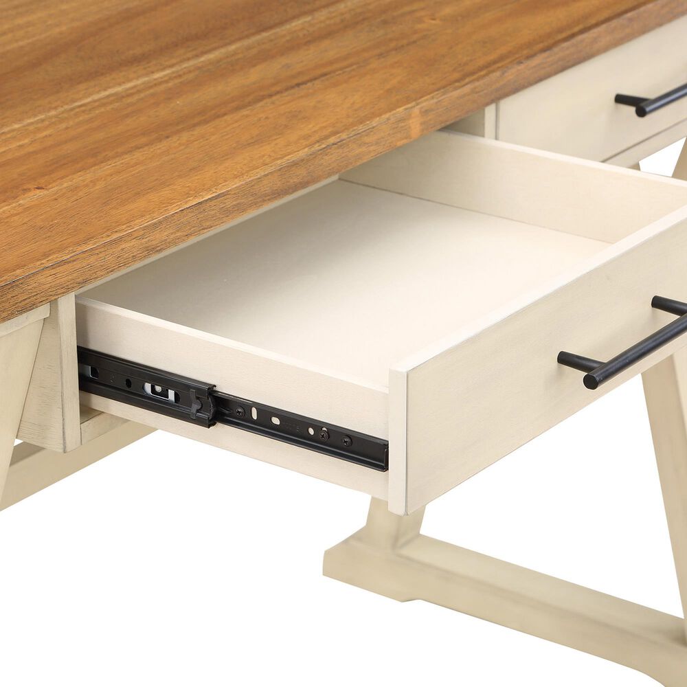 OSP Home Jericho Rustic Writing Desk in Antique White, , large