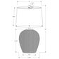 Hearth and Haven 25" Rattan Table Lamp with Beige Shade in Natural, , large