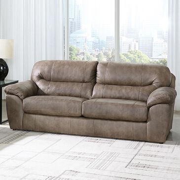 Catnapper Bradshaw Stationary Queen Sleeper Sofa in Mushroom, , large