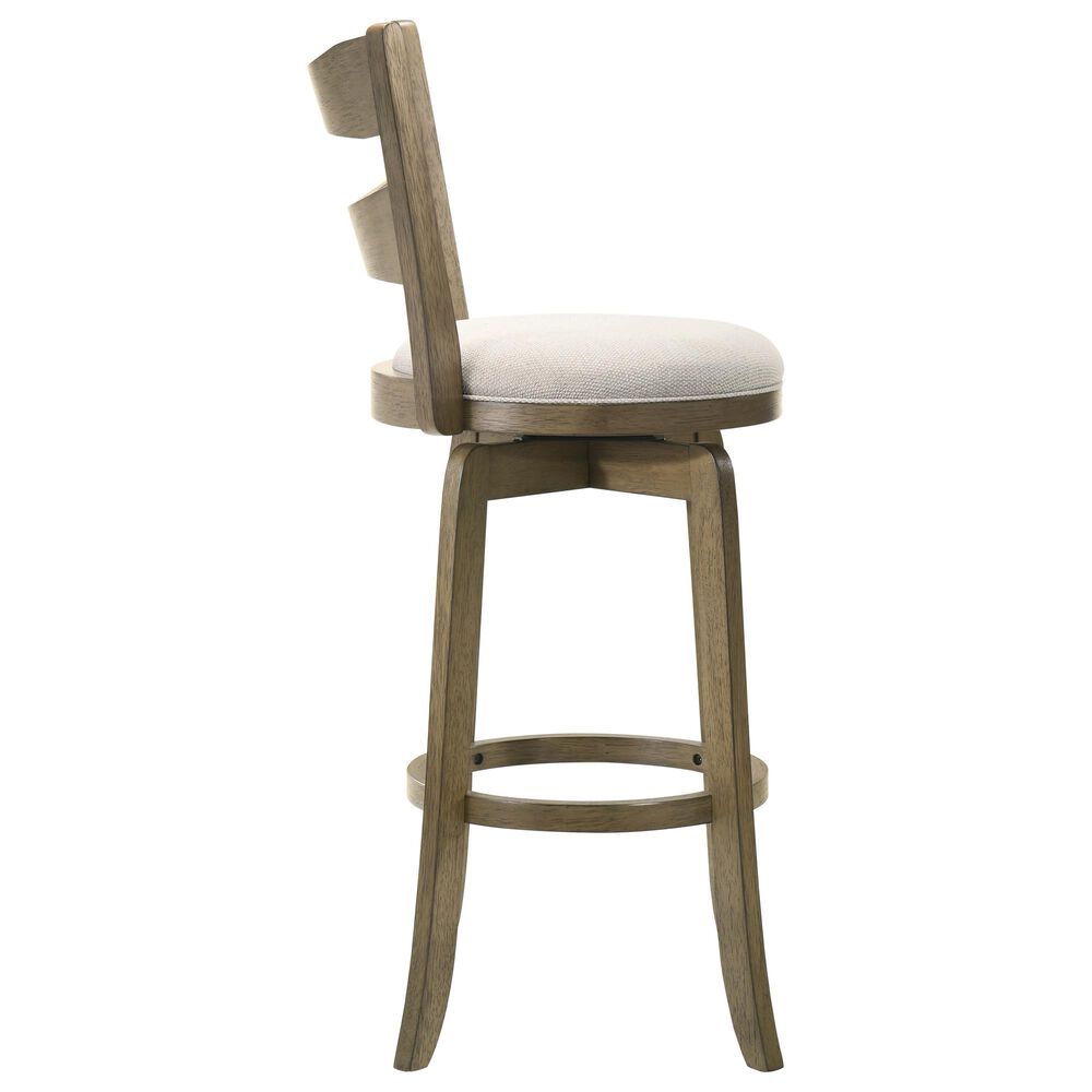 Armen Living Blair 26" Swivel Counter Height Stool in Putty Brown, , large