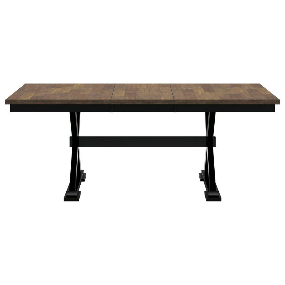 Ashley Wildenauer Dining Table in Deep Brown and Satin Black - Table Only, , large