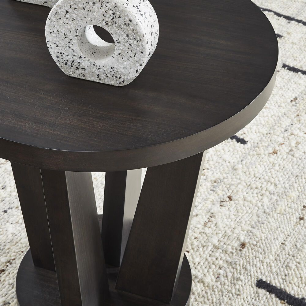 Ashley Chasinfield End Table in Dark Brown, , large
