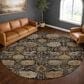Dalyn Rug Company Aristo AR6 Black 8" Round Area Rug, , large