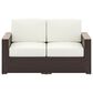 Homestyles Palm Springs 4-Piece Patio Loveseat Set in Brown, , large