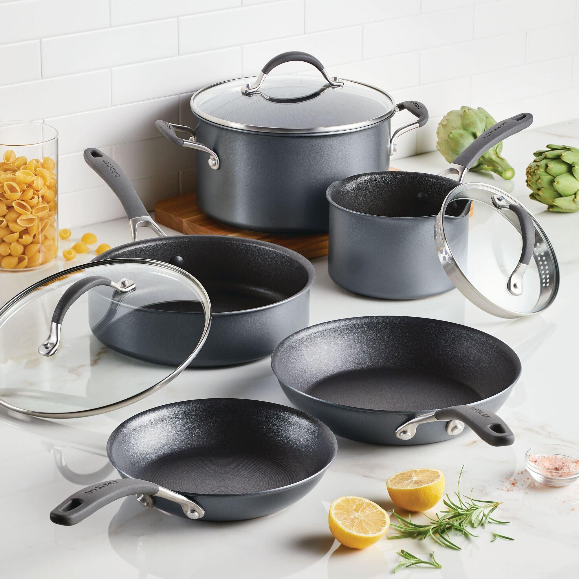 Circulon A1 Series 8-Piece ScratchDefense Nonstick Cookware Set in
