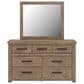 Ashley Oliandon 4 Piece Queen Bedroom Set in Light Brown with Panel Bed, Dresser, Mirror and Nightstand, , large