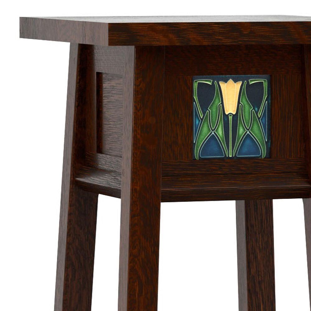 Stickley Furniture Floral Tile 30&quot; Plant Stand in Centennial, , large