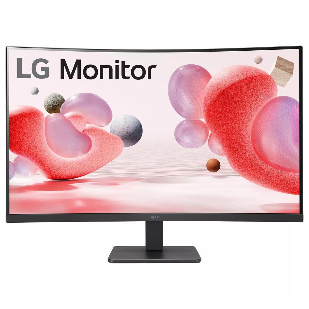 LG 31.5" FHD Curved Monitor with FreeSync in Black, , large