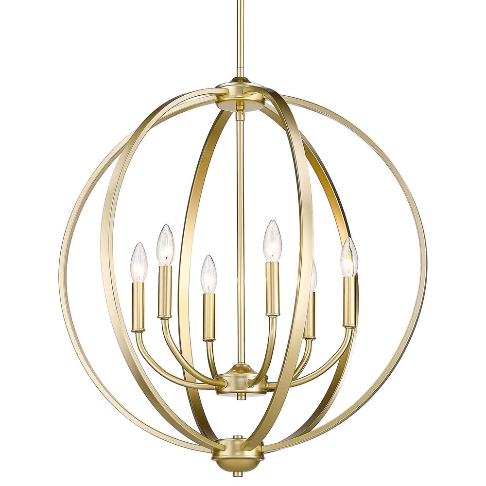Golden Lighting Colson 6-Light Chandelier in Olympic Gold, , large