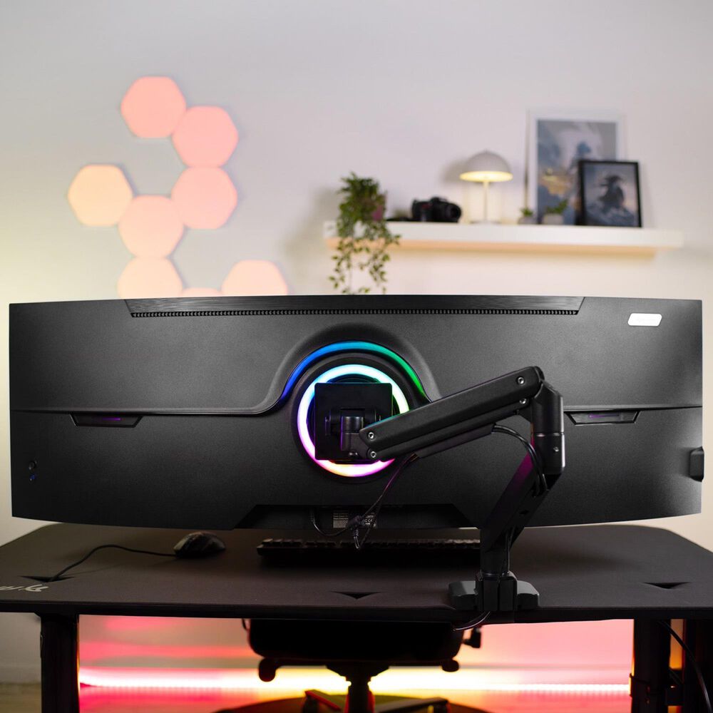 Arozzi Alzare Neo Pro Single Gas Spring Monitor Arm Black, , large