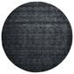 Feizy Luna 10" Round Black Area Rug, , large