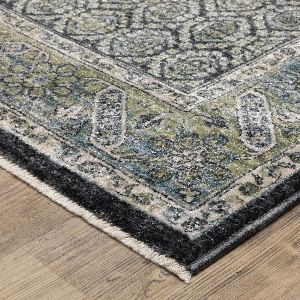 Oriental Weavers Eliana Blue and Green 2&#39;3&quot; x 7&#39;6&quot; Runner, , large