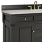 James Martin Vanities Brookfield 60" Single Bathroom Vanity in Black Onyx with 3 cm Victorian Silver Quartz Top and Rectangular Sink, , large