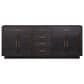 Lexora Home Abbey 80" Double Bathroom Vanity in Black Oak with 2 cm White Carrara Marble Top and Rectangular Sinks, , large