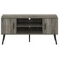 HOMLUX 43.3" TV Stand with 2-Door in French Oak, , large
